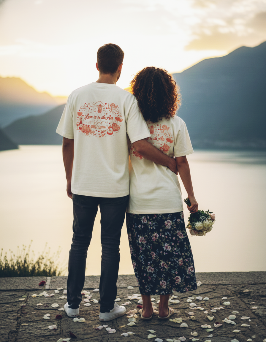 Unisex Oversized Love T-Shirt(Pack of 1)