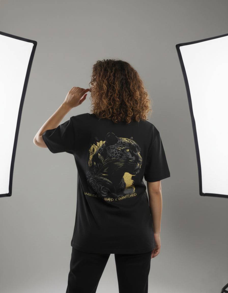 Unisex Black Puma T-Shirt