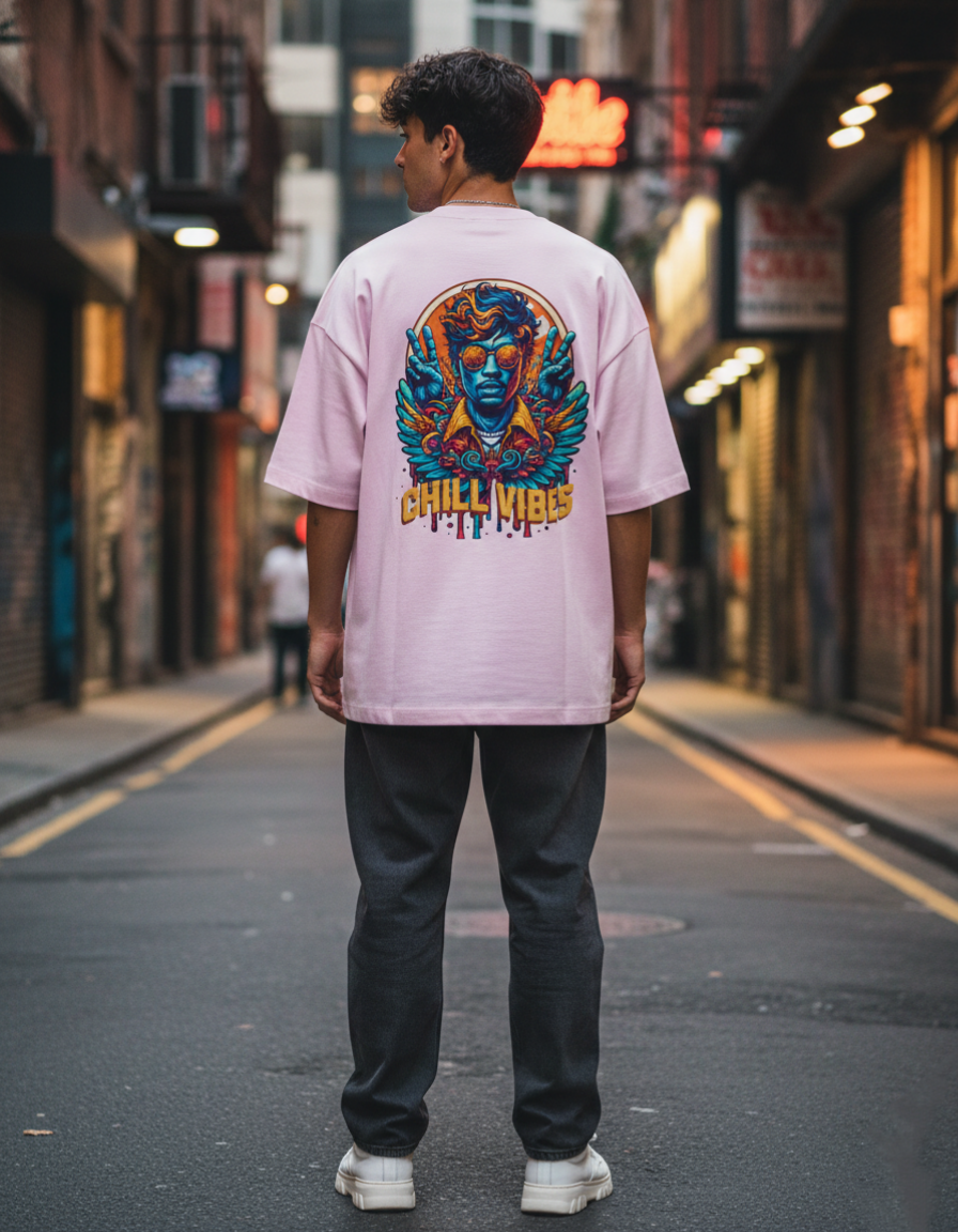 Unisex Terry Chill vibes Tee(260GSM)