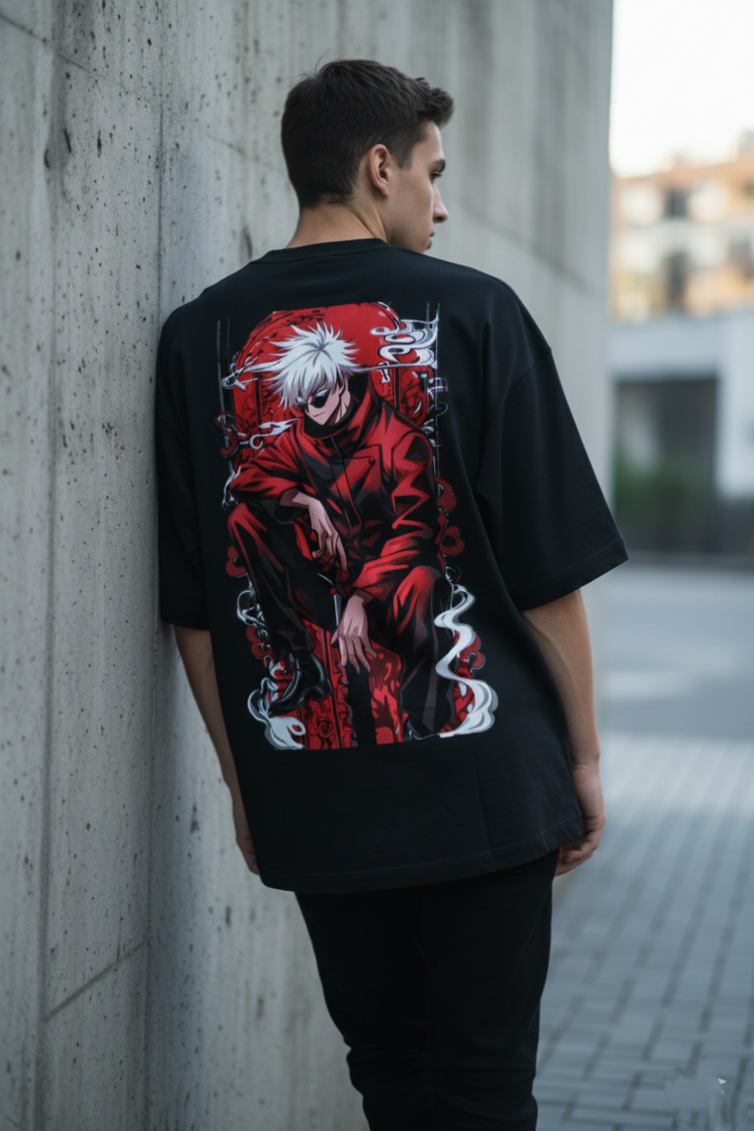 Unisex Terry jujutsu kaisen Oversized Tee(260GSM)