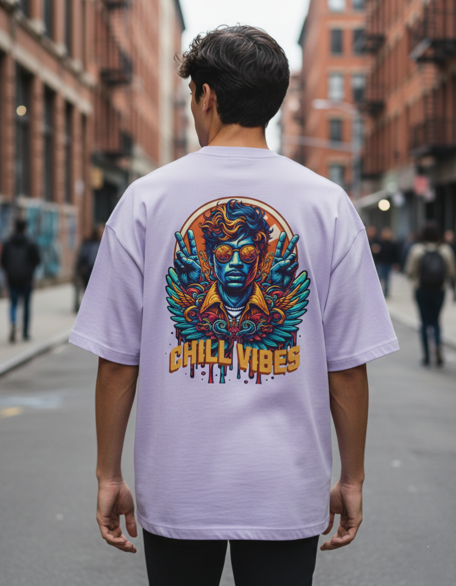 Unisex Terry Chill vibes Tee(260GSM)