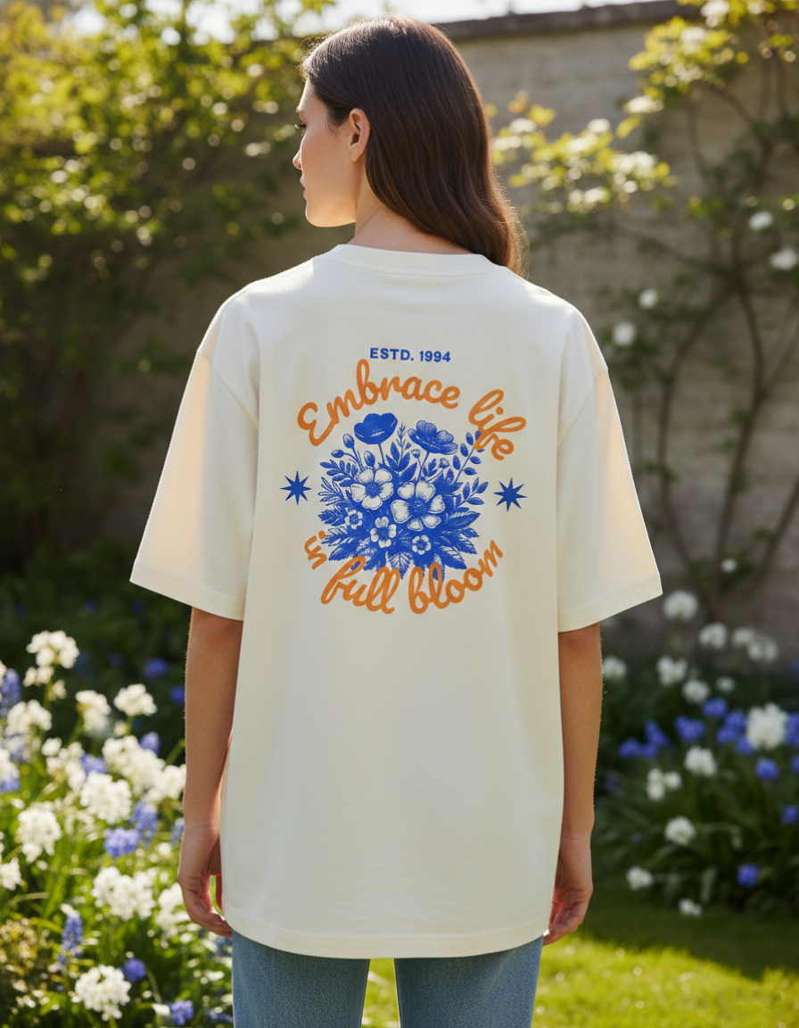 Unisex Oversized Full Bloom T-Shirt