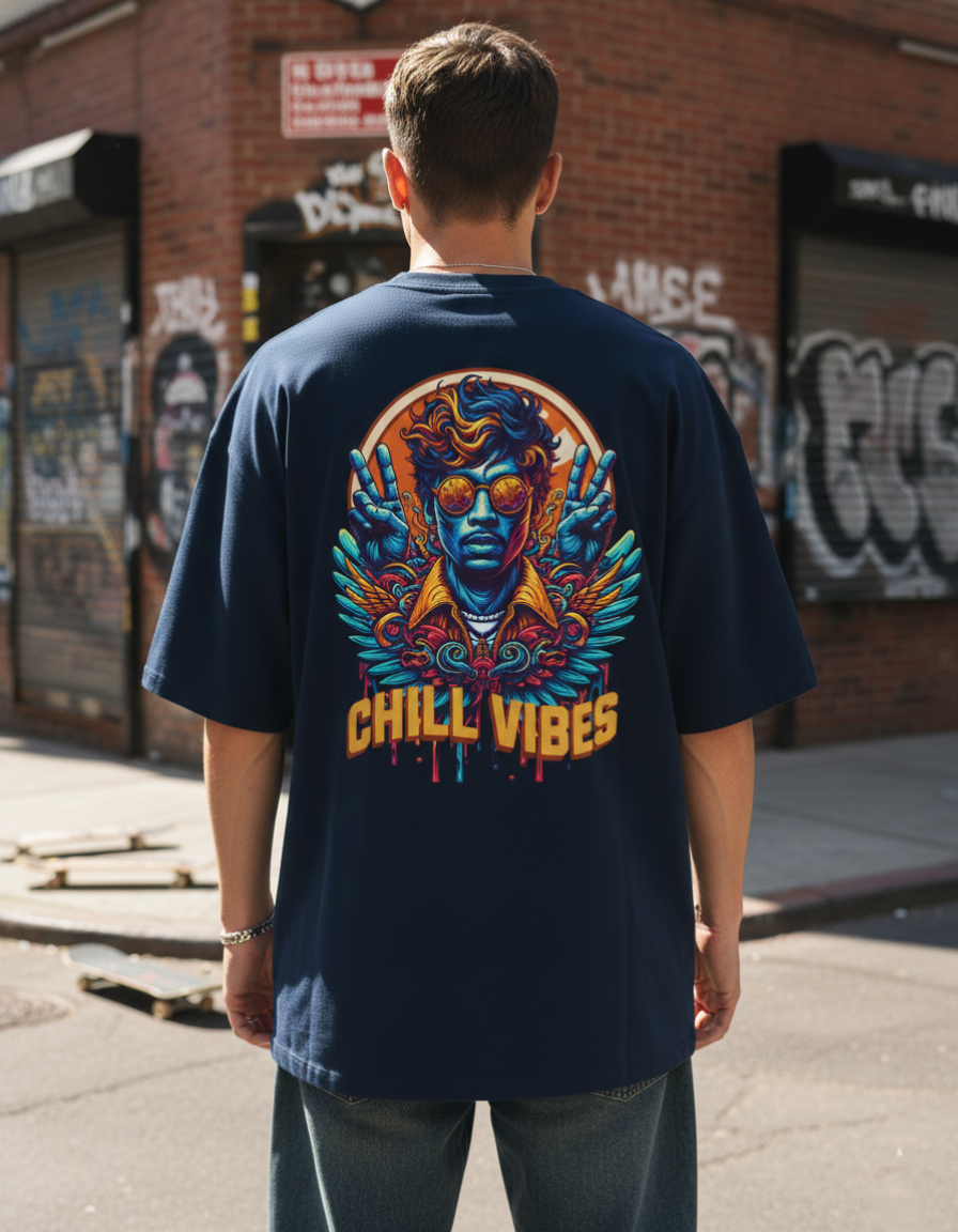 Unisex Terry Chill vibes Tee(260GSM)
