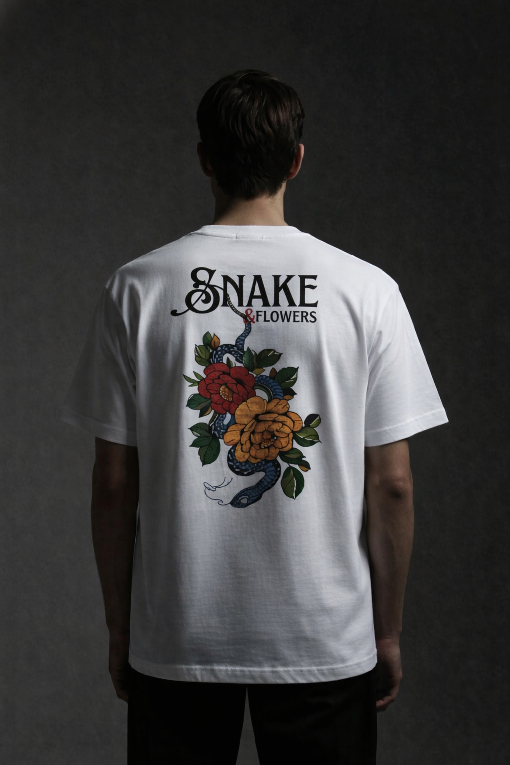 Unisex Snake& Flowers T-Shirt